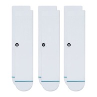 STANCE SOCKS ICON 3 PACK-WHITE