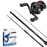 PR100 / Strikeforce 661MHFB 6'6" Overhead Baitcast Combo with Braid