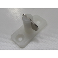 Horizontal Nylon Toggle Canopy Fastener- Double Height White