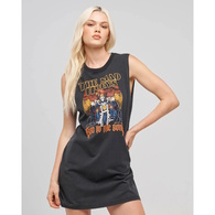 Bad To The Bone Women's Muscle Dress - Washed Black