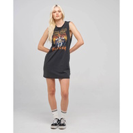 Bad To The Bone Women's Muscle Dress - Washed Black