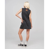 Bad To The Bone Women's Muscle Dress - Washed Black