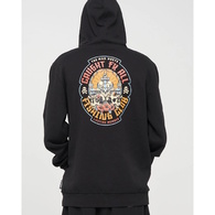 Caught Fk Skull Hooded Pullover - Black