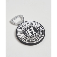 Checker Hueys Magnetic Bottle Opener - Black