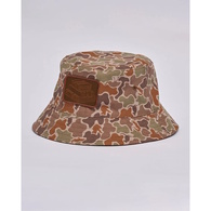 Mad Hueys Hueys Letter Reversible Bucket Hat Walnut