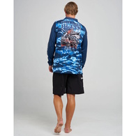 Send It Upf 50+ Fishing Jersey - Navy
