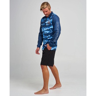 Send It Upf 50+ Fishing Jersey - Navy