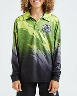 High Tide Youth Boys Fishing Jersey - Green