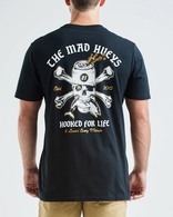 Hooked For Life Short Sleeve Tee Shirt - Black