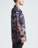 Captain Wheel Long Sleeve Upf50+ Fishing Jersey - Black