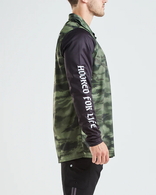 Hooked For Life Long Sleeve Upf50+ Fishing Jersey - Camo