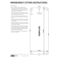 Vhf Fixed Flush Mount Mk008w - White 
