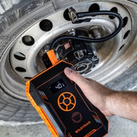 Heavy Duty 2500A Lithium Jump Starter 12000Mah With Tyre Compressor