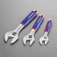 3-Piece Adjustable Wrench Set  6", 8" & 10"
