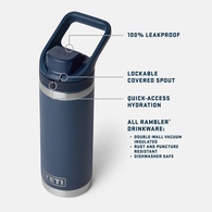 Rambler 18 Oz (532Ml) Flip Chug Bottle - Cape Taupe