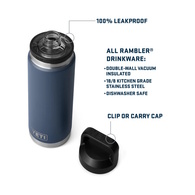 Rambler 26 Oz (769Ml) Bottle With Chug Cap - Stag Red