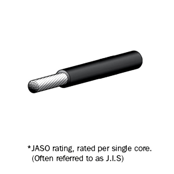 Tinned Cable Black Per Metre - 6Mm 50 Amps