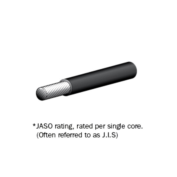Tinned Battery Cable Black P/Metre - 25Mm (Survey)