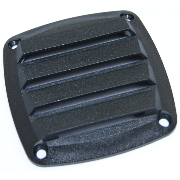 Black Louvered Abs Blower Vent 86X86mm
