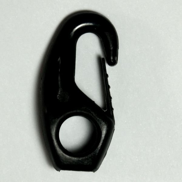 Black Shock Cord Hook Bodic (8Mm)
