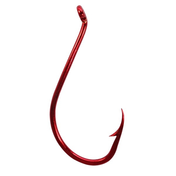 Red Suicide Hook Medium Pack-6/0 (21 Hooks In Pack)
