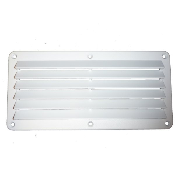 White Abs Louvre Vent- 260W X 125Hmm 