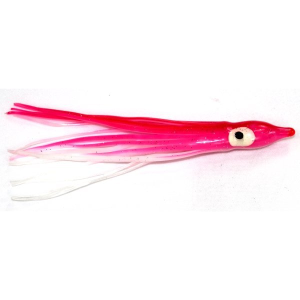 Game Fishing Lure Skirts- (5 Pack) / 10Cm / Pink White
