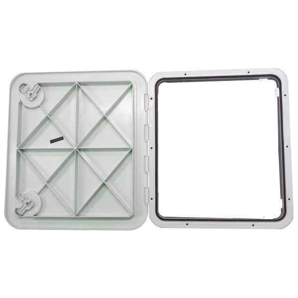 White Abs 2 Latch Access Hatch - 510X460mm