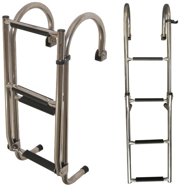Ss Deck Mount Ladder 2+2 Step Smart Marine