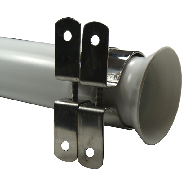 Side Mount Pvc Rod Holder W/Ss Brackets 