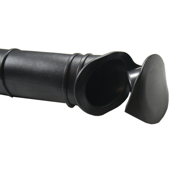 Black Rod Holder Flush Mt. Angled Insert W/Cap