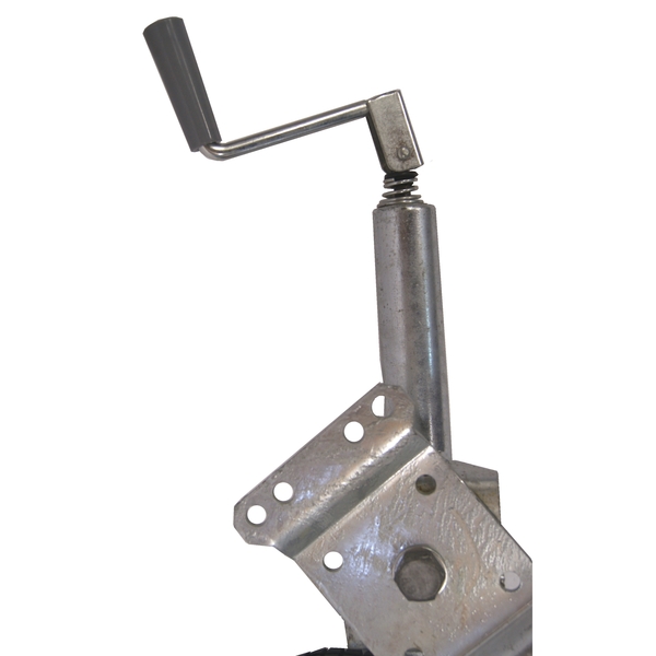 Trailer Jockey Wheel Solid 250Mm Rubber (Lg Tyre) - 350Kg
