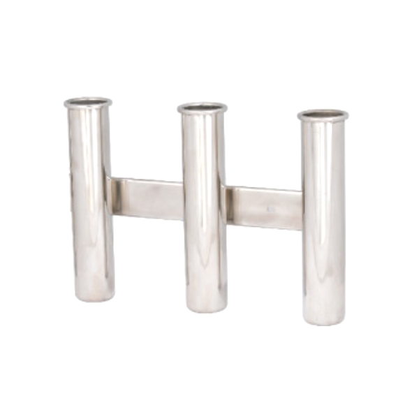 Ma101-1 Stainless Steel Vertical Rod Holder / Rack (Coaming) 3 Rod