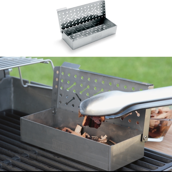 Weber 7576 universal stainless steel smoker box clearance