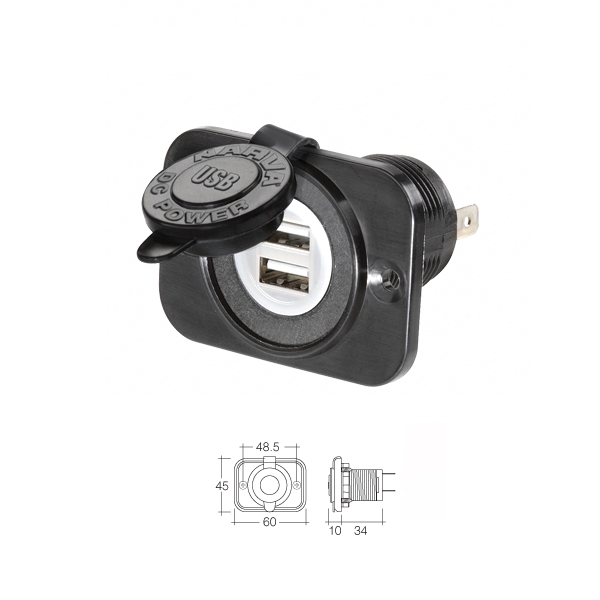 Cigarette Usb Socket Dual Pin