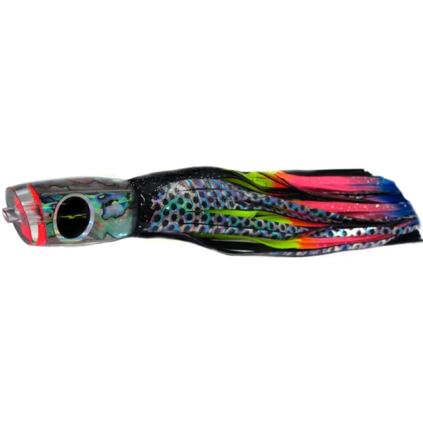 1656 Angle Mini Game Lure 10" Black Dot / Rainbow