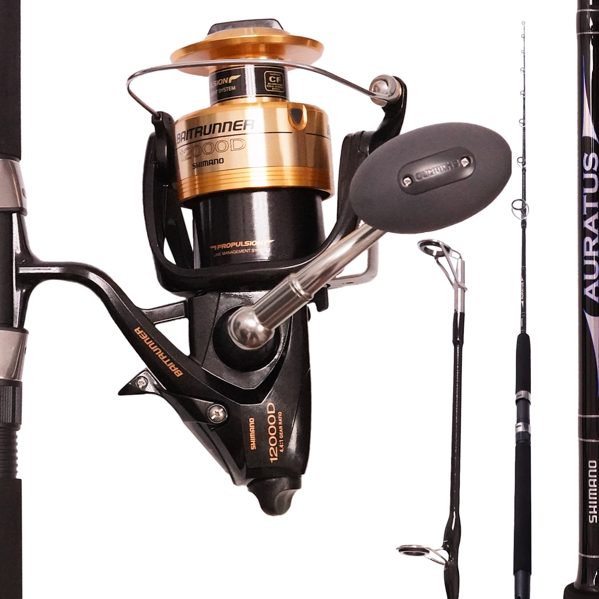 Baitrunner 12000D & Auratus 7' 10-15Kg Spin Combo | Smart Marine