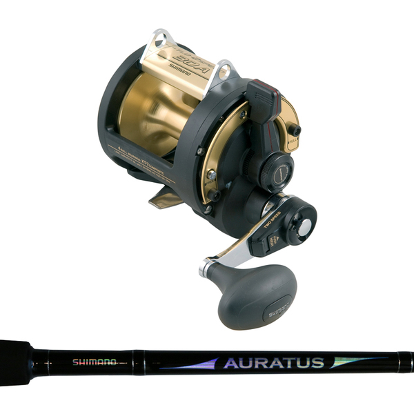 Shimano Tld30a 2 Speed Overhead Reel With Auratus 15-24Kg Rod