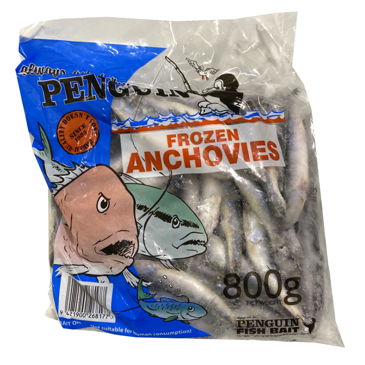 Anchovies 800G Frozen Bait - Click & Collect / Buy Instore Only