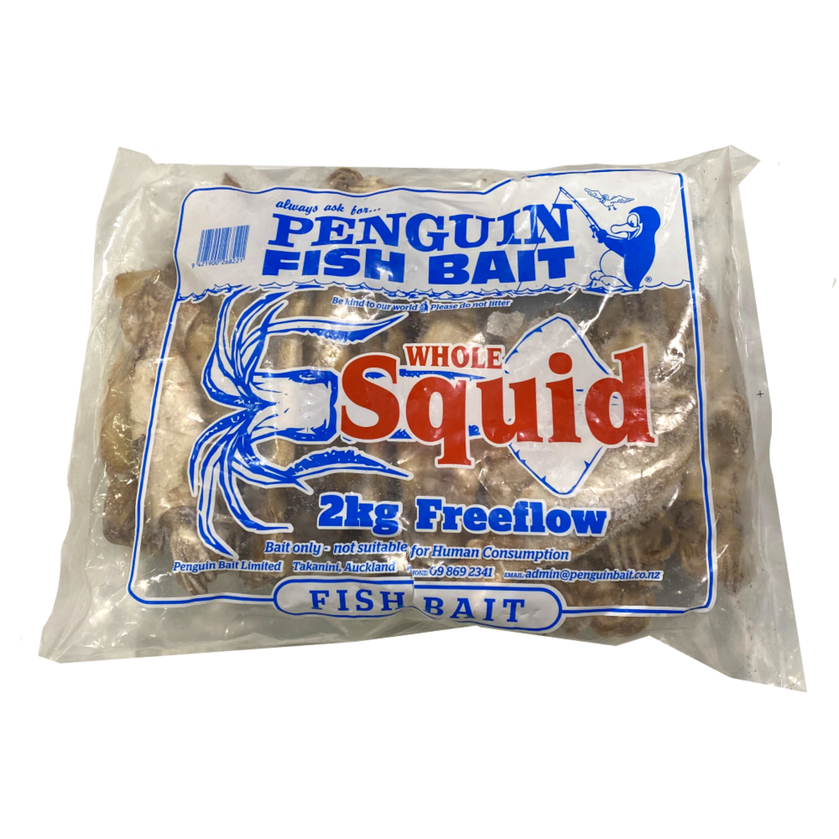 Squid 2Kg Frozen Bait - Click & Collect / Buy Instore Only