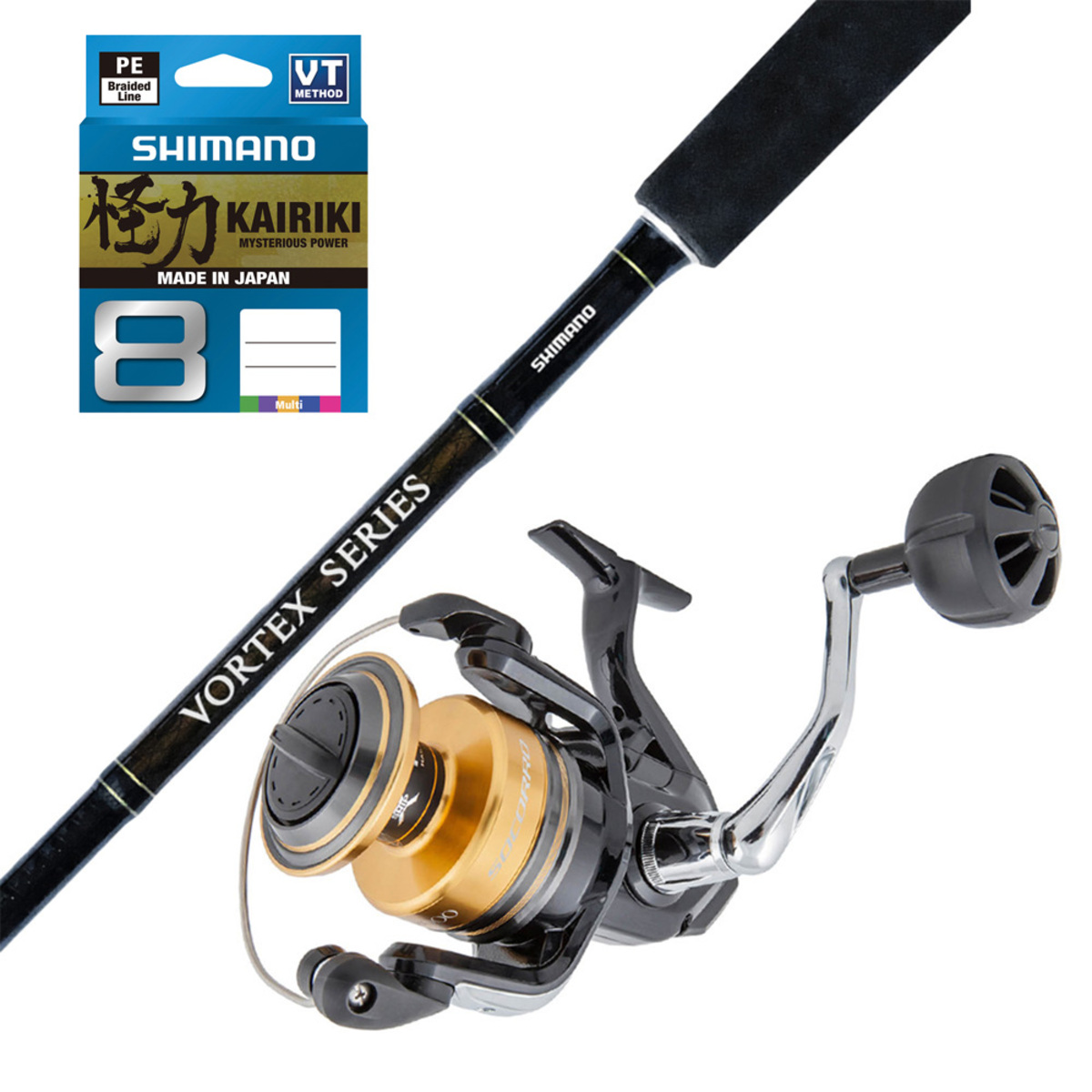 Socorro 10000Sw/ Vortex 5'5 15-24Kg Jig Combo W/Braid