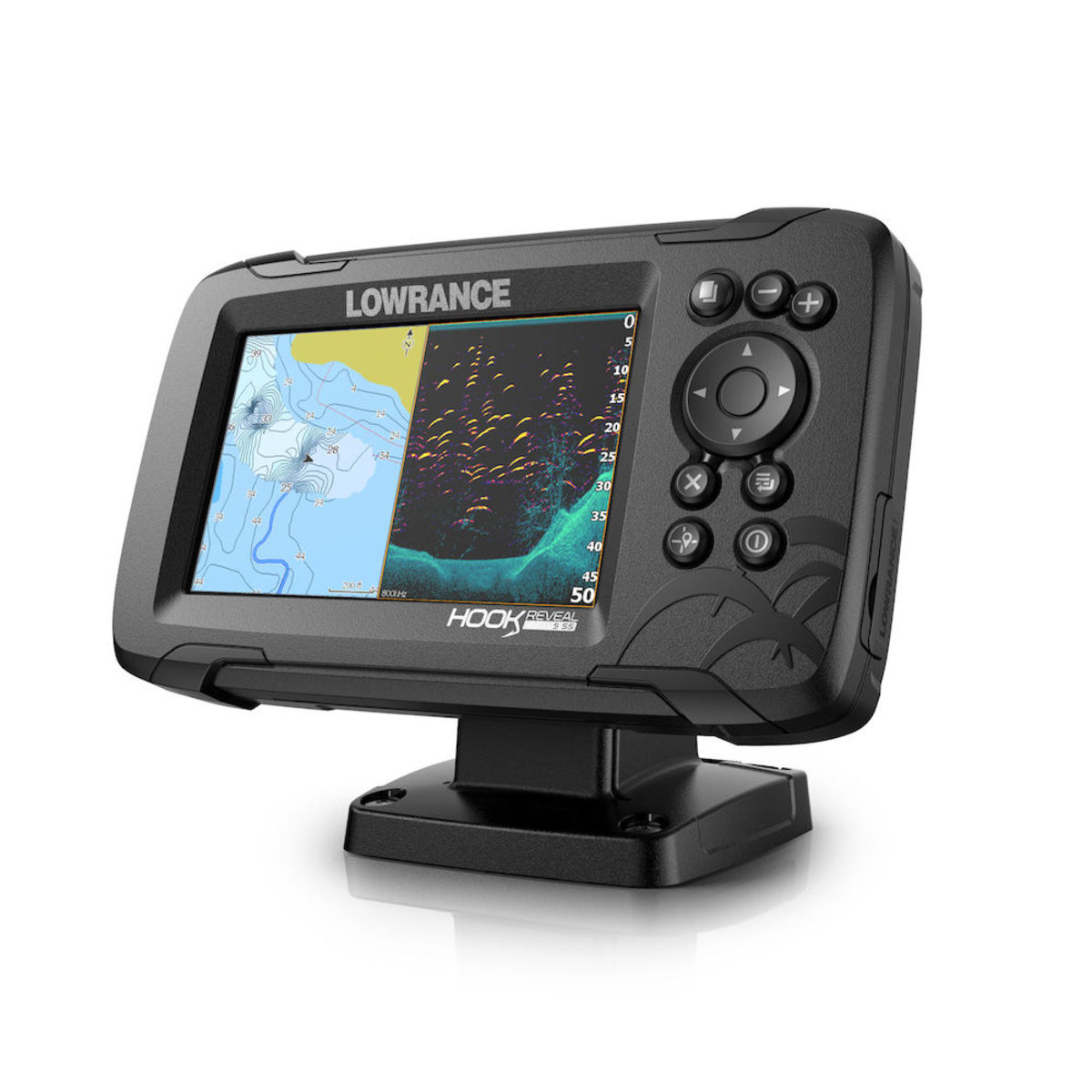 Hook Reveal 5" 50/200 Hdi Fishfinder / Chartplotter Combo Smart Marine