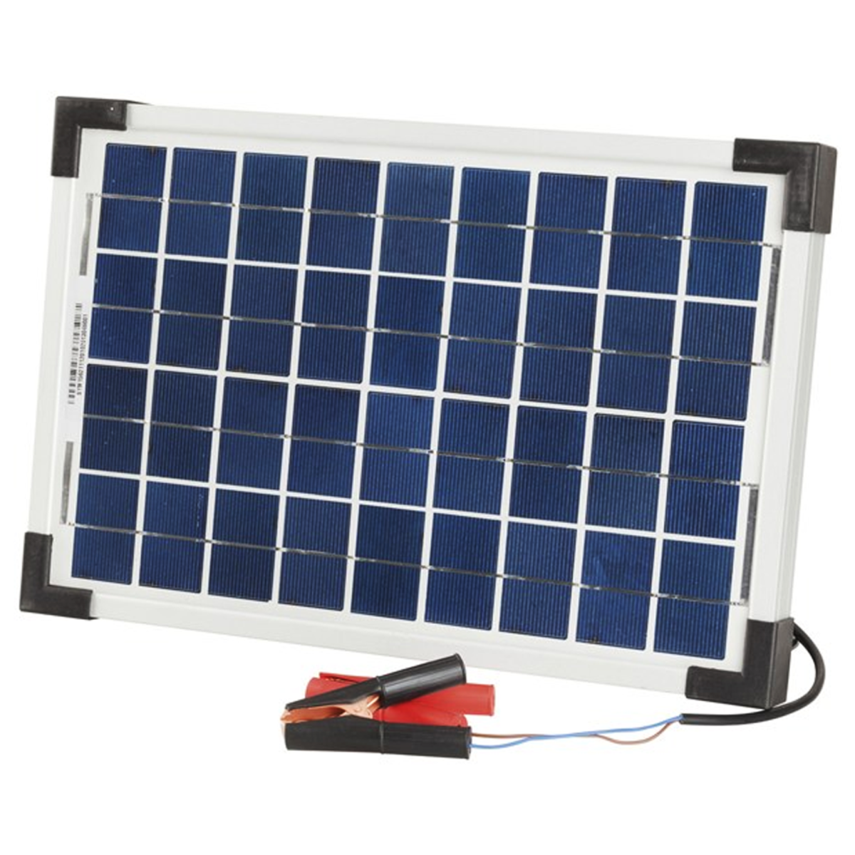 12V 10W Solar Panel With Clips Smart Marine