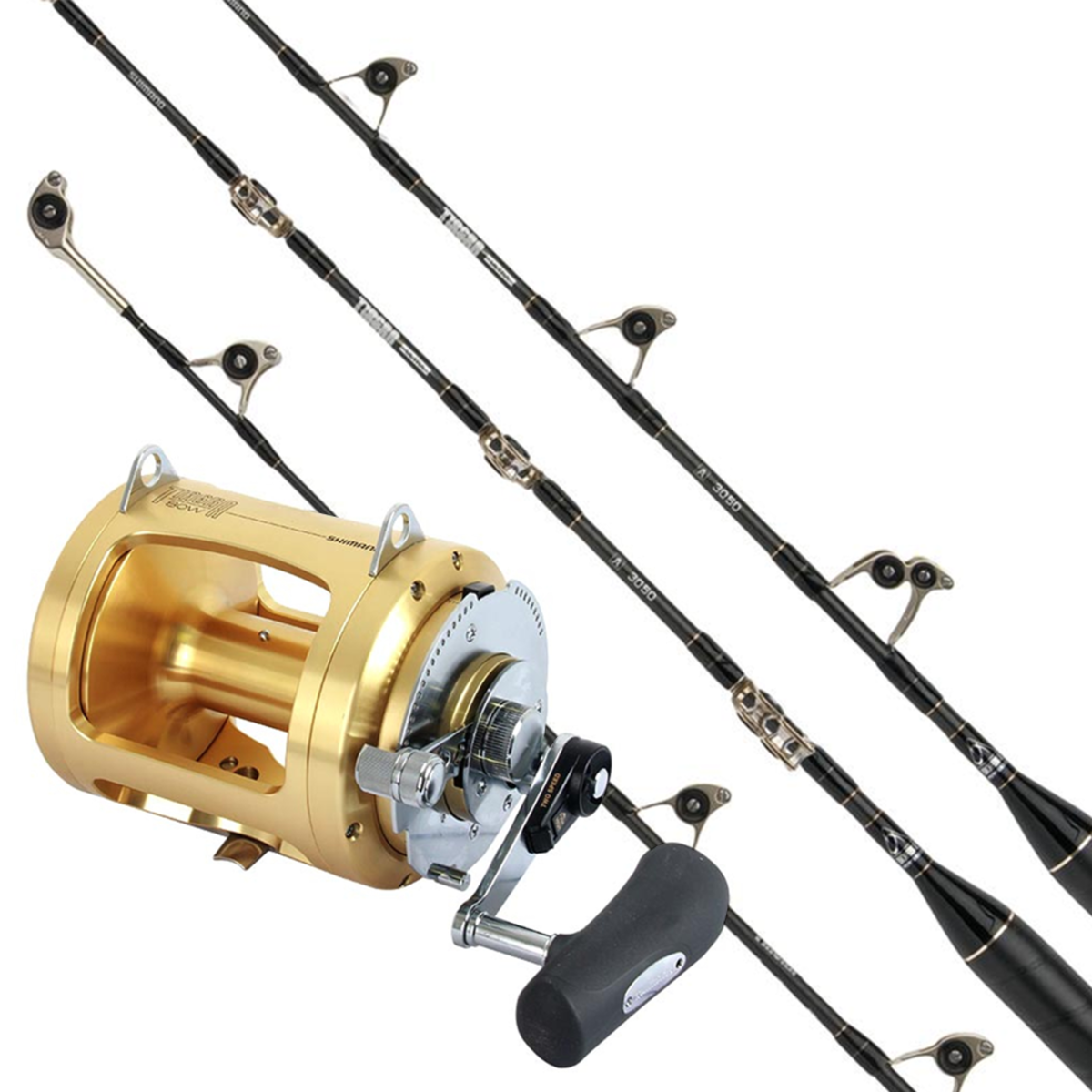Shimano Tiagra 80W / Tiagra Ultra 5'5 37Kg Fully Rollered Game Combo With  Twin Butts