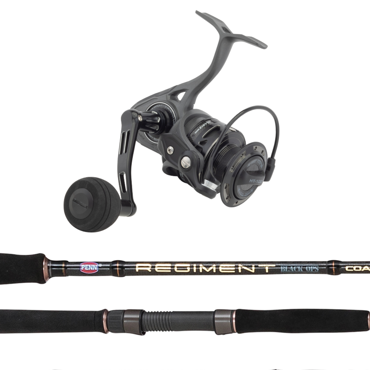 Penn Clash 3000 / Regiment Black Ops Ii 7'2 4-8Kg Spinning Combo 2-Piece