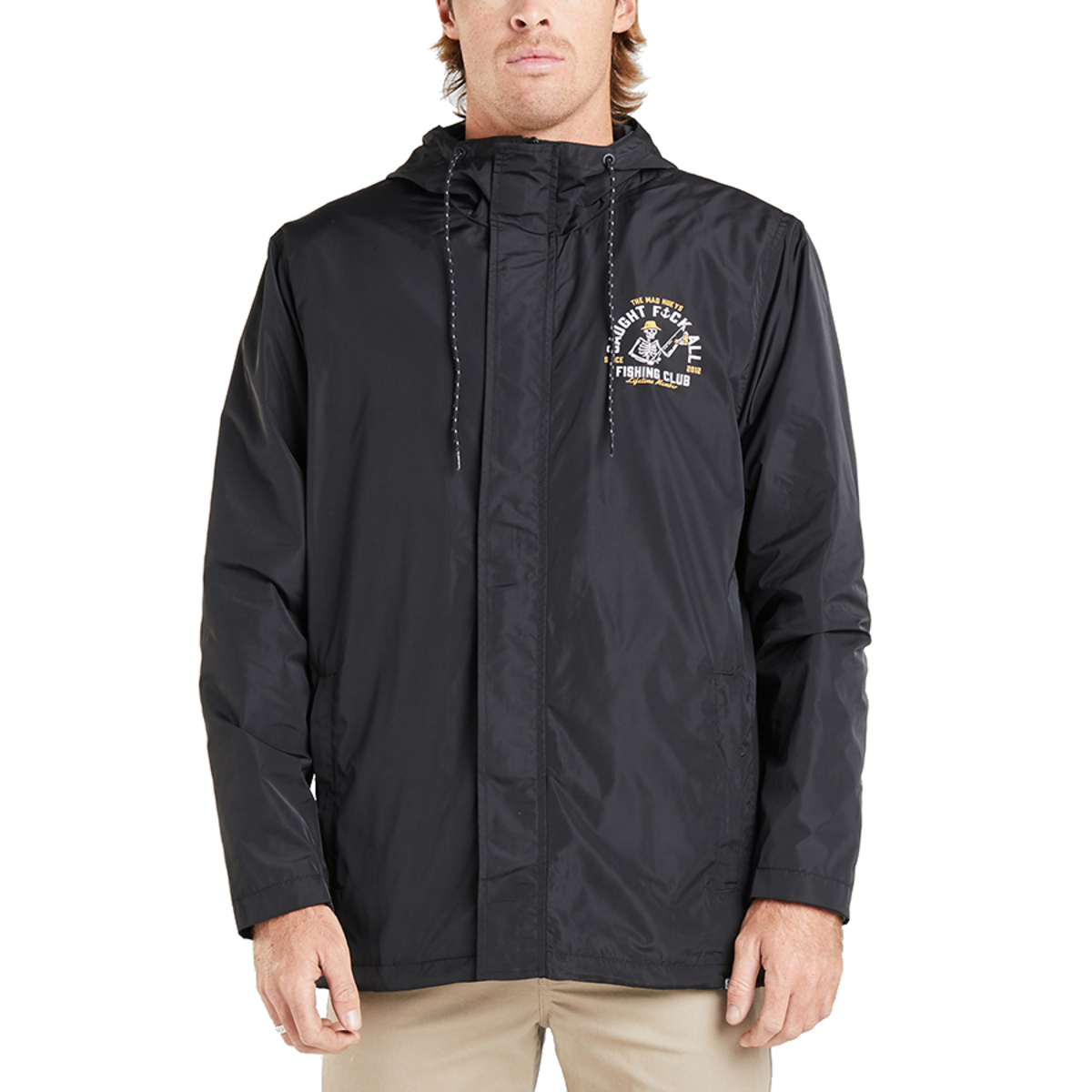 Caught Fk All Spray Jacket Black Smart Marine