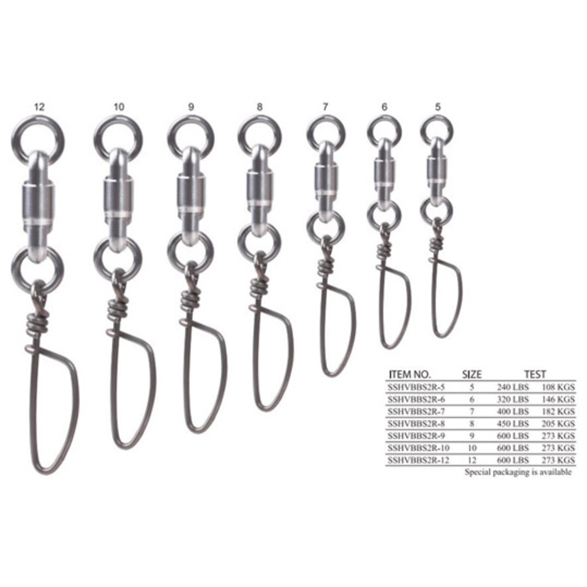 Snap Swivel Heavinox S/S 9 600Lb 2 Pack Smart Marine