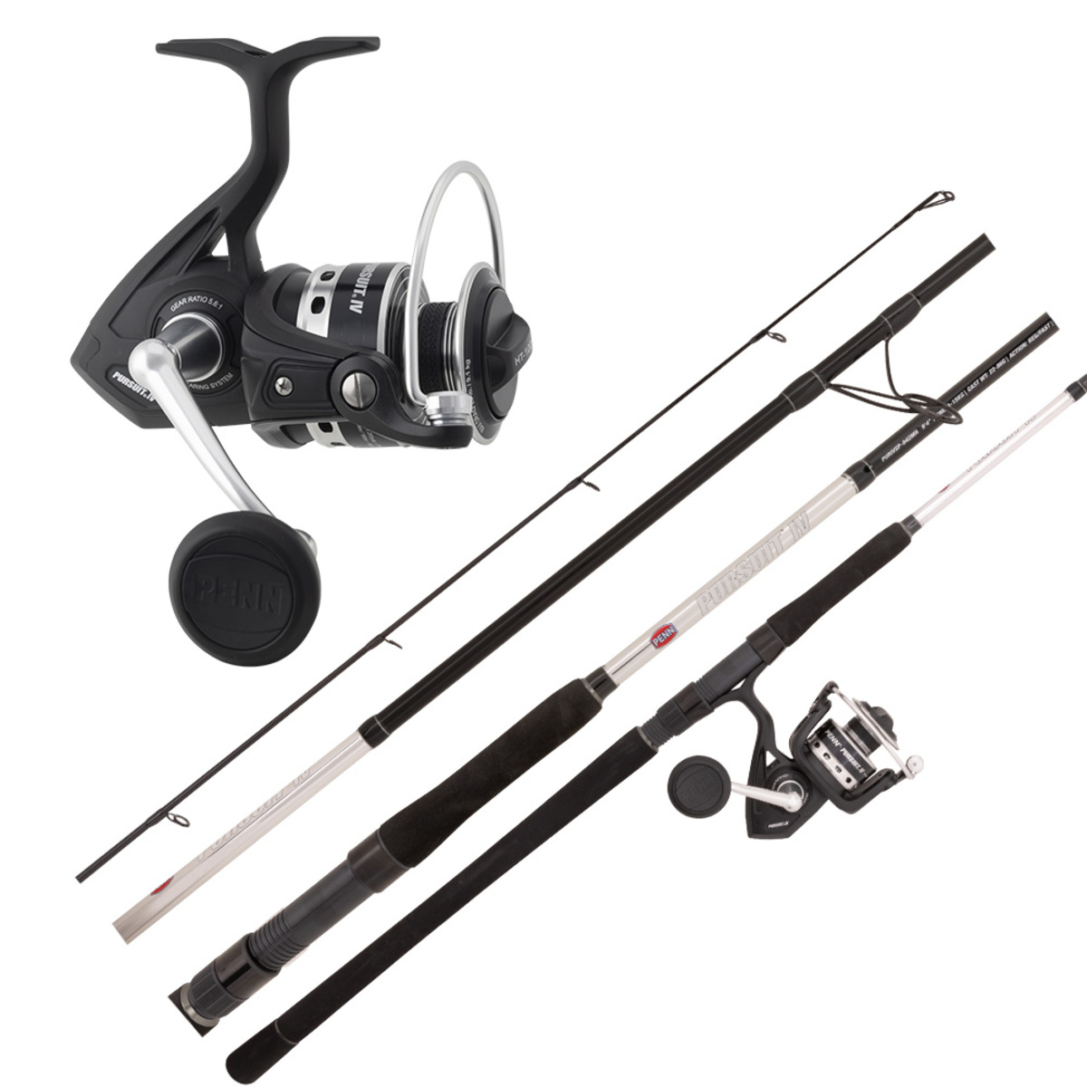  PENN 7' Pursuit IV 2-Piece Fishing Rod and Reel (Size