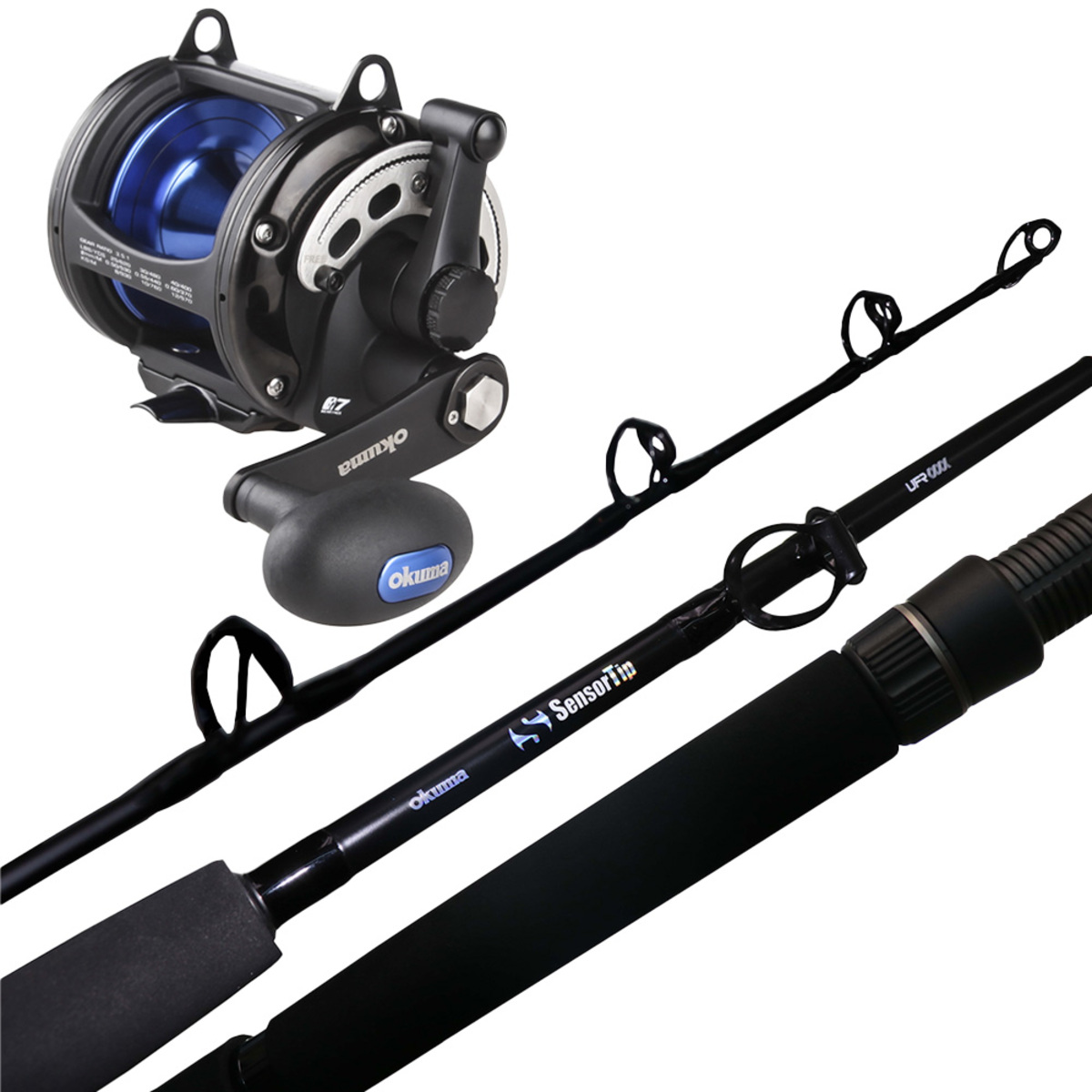 Okuma Slx50iib 2-Speed / Sensortip 5'6 24Kg Game Set Spooled With Line!