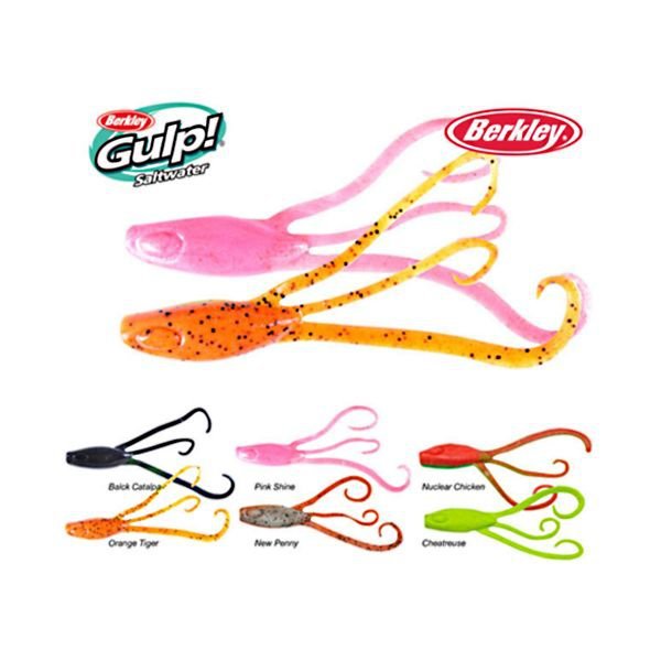 Gulp Alive Tub Softbait Squid Vicious Pink Shine 6